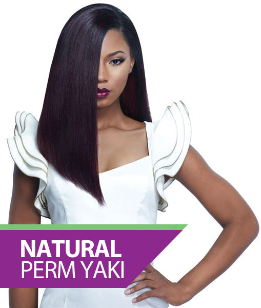 Sensationnel Premium Next 100% Human Hair NATURAL PERM YAKI Weave 10 - 18 Inch
