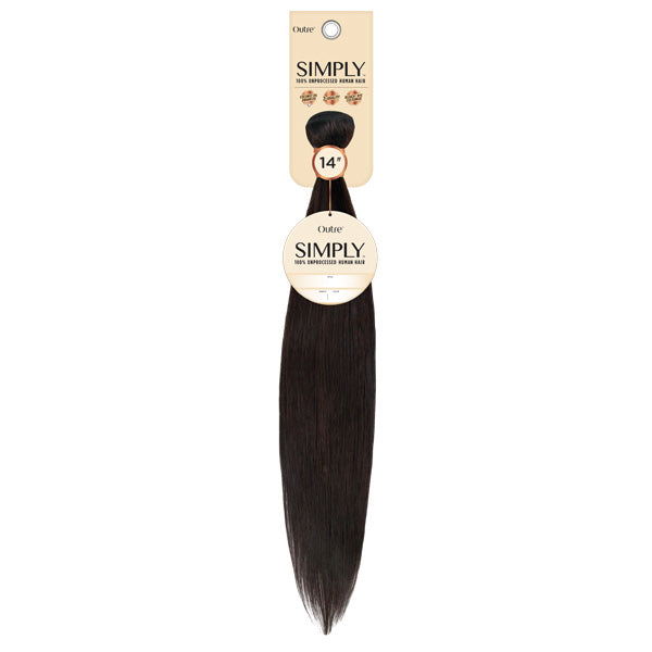 Outre Simply 100% Unprocessed Human Hair Coconut Weave Bundle - NATURAL STRAIGHT