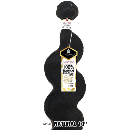 Shake-N-Go Milkyway 100% Human Hair Weave - NATURAL BRAZILIAN HAIR
