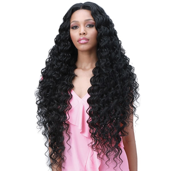 Bobbi Boss Miss Origin Human Hair Blend 13x6 Swiss Lace Front Wig MOGLWOC32 OCEAN WAVE 32