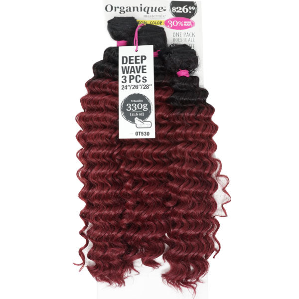 Shake-N-Go Organique Mastermix Weave - DEEP WAVE 3PCS (24/26/28 Inch)