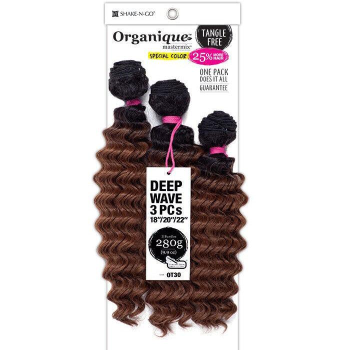 Shake-N-Go Organique Mastermix Weave - DEEP WAVE 3PCS (18/20/22 Inch)