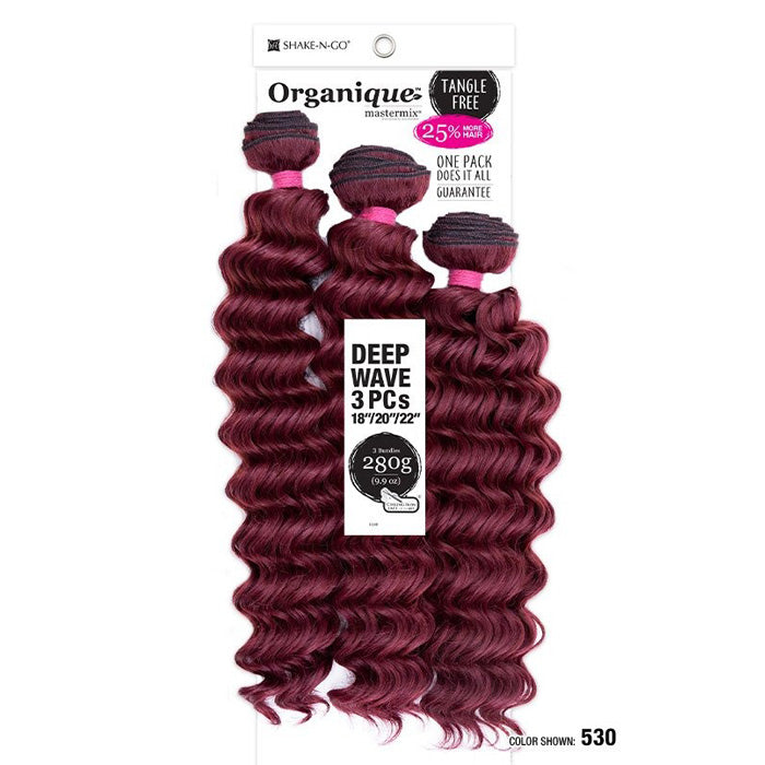 Shake-N-Go Organique Mastermix Weave - DEEP WAVE 3PCS (18/20/22 Inch)
