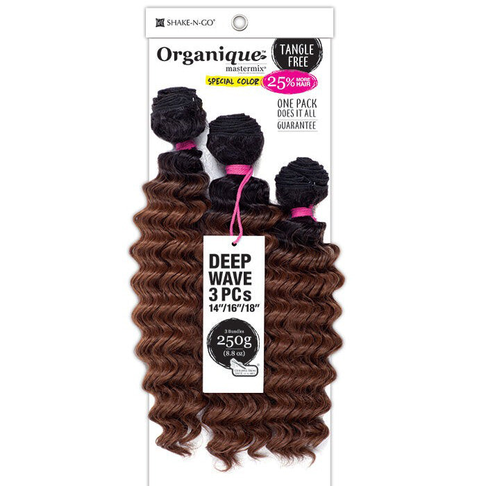 Shake-N-Go Organique Mastermix Weave - DEEP WAVE 3PCS (14/16/18 Inch)