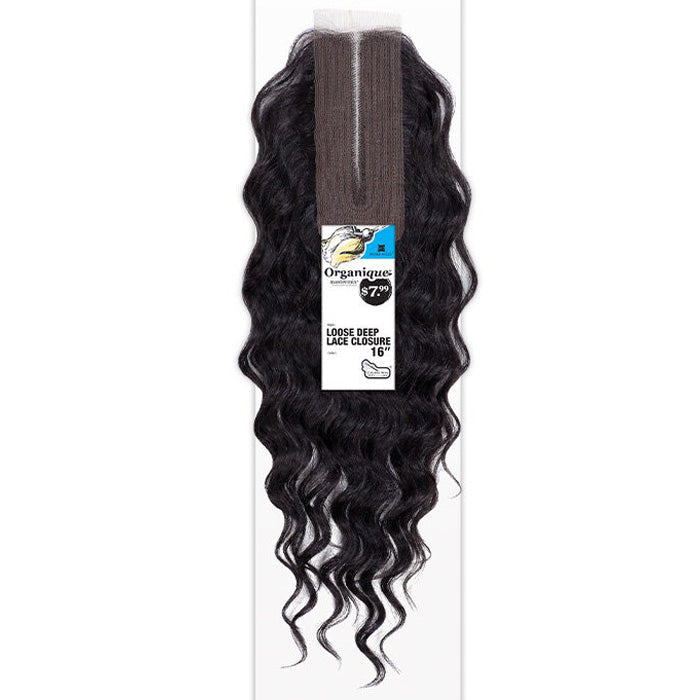 Shake-N-Go Organique Human Hair Blend Mastermix LOOSE DEEP LACE CLOSURE 16 Inch
