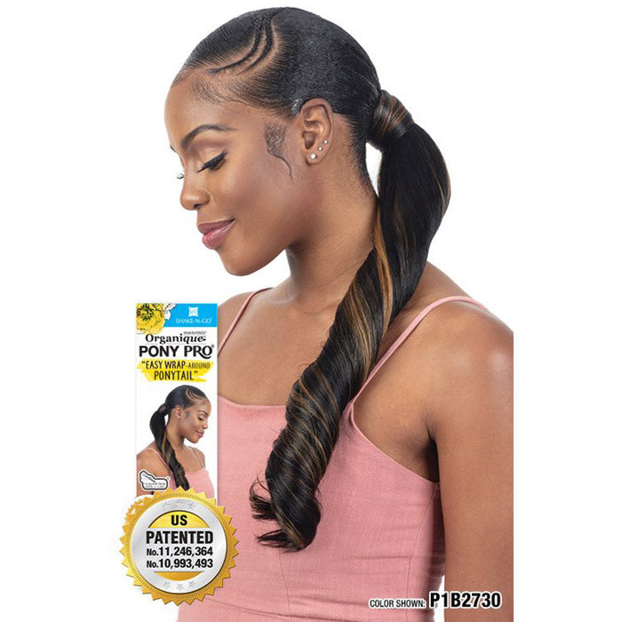 Shake N Go Organique Pony Pro Ponytail - FRENCH ROLL WAVE 24"