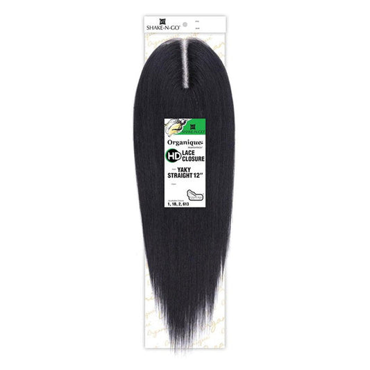 Shake-N-Go Organique HD Lace Closure - YAKY STRAIGHT 12"/16"/18"