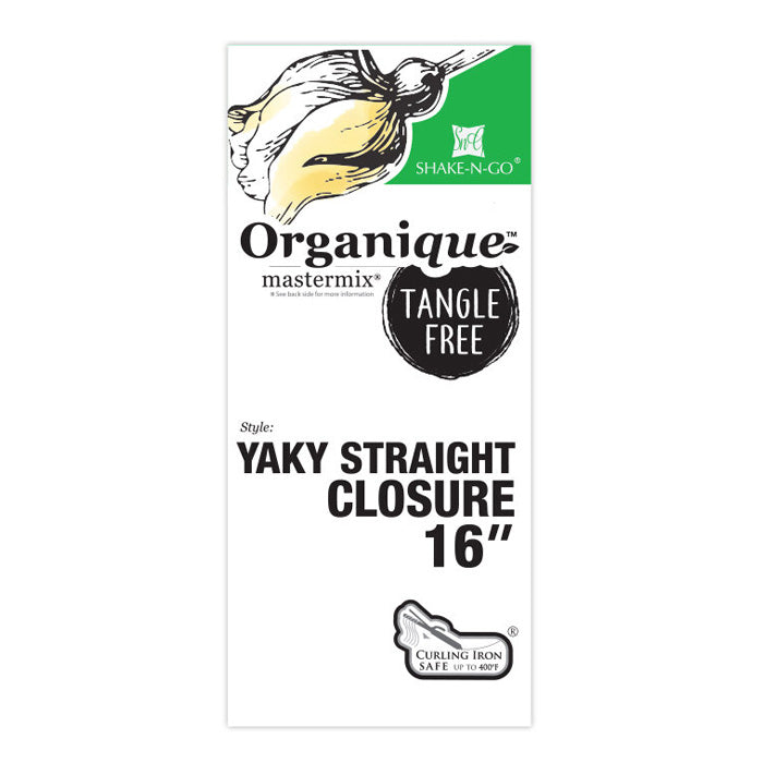 Shake-N-Go Organique HD Lace Closure - YAKY STRAIGHT 12"/16"/18"
