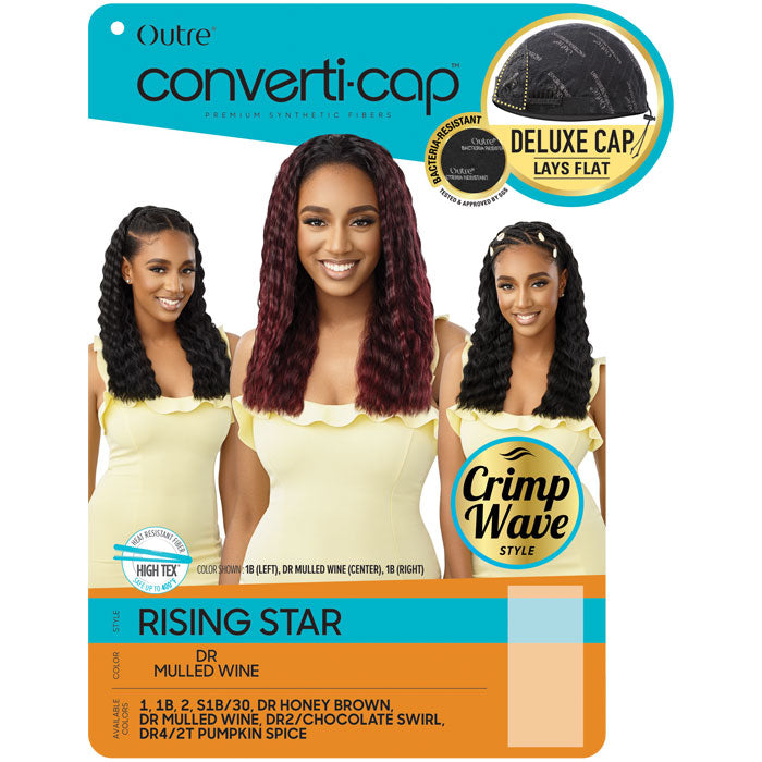 Outre Converti Cap Deluxe Half Wig Crimp Wave - RISING STAR