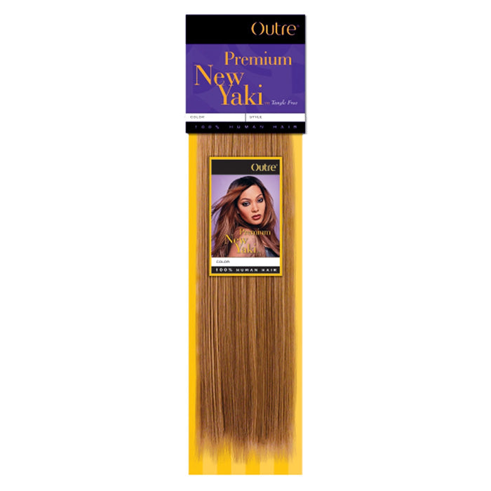 Outre Premium Collection Human Hair New Yaki Weave 10 - 18 Inch
