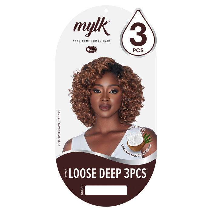 Outre Mylk 100% Remi Human Hair Weave - LOOSE DEEP 3PCS