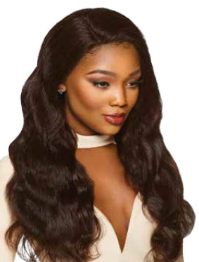 Outre Simply 100% Non Processed Human Hair 360 Silk Lace Frontal Band Hair Piece - NATURAL BODY 14"-16"