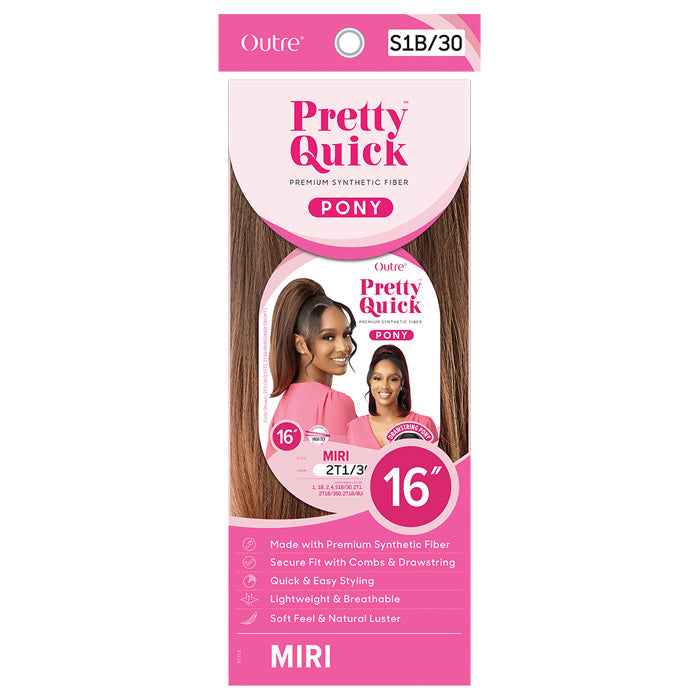 Outre Pretty Quick Pony Drawstring Ponytail - MIRI