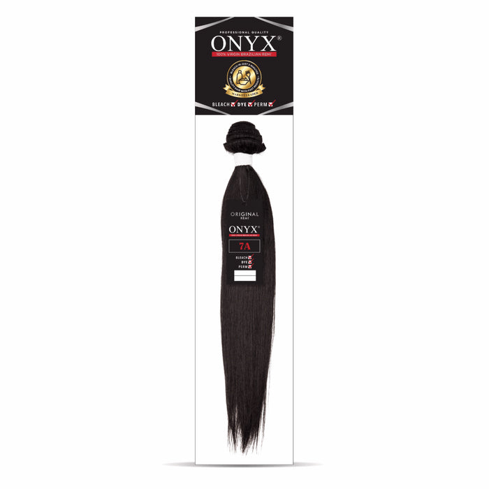 Onyx 7A 100% Brazilian Virgin Remi Human Hair Weave Bundle - STRAIGHT 10/26"