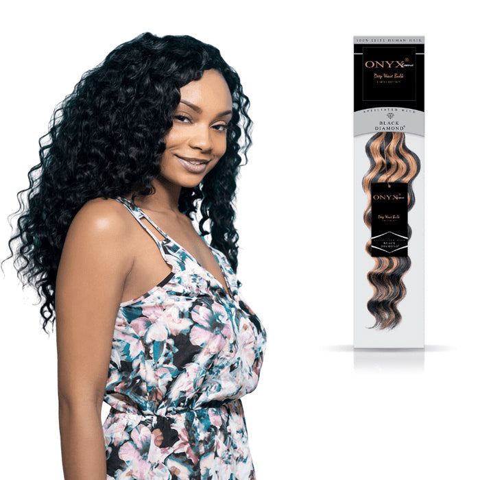Onyx Essence 100% Human Hair Braiding - DEEP WAVE BULK 18"
