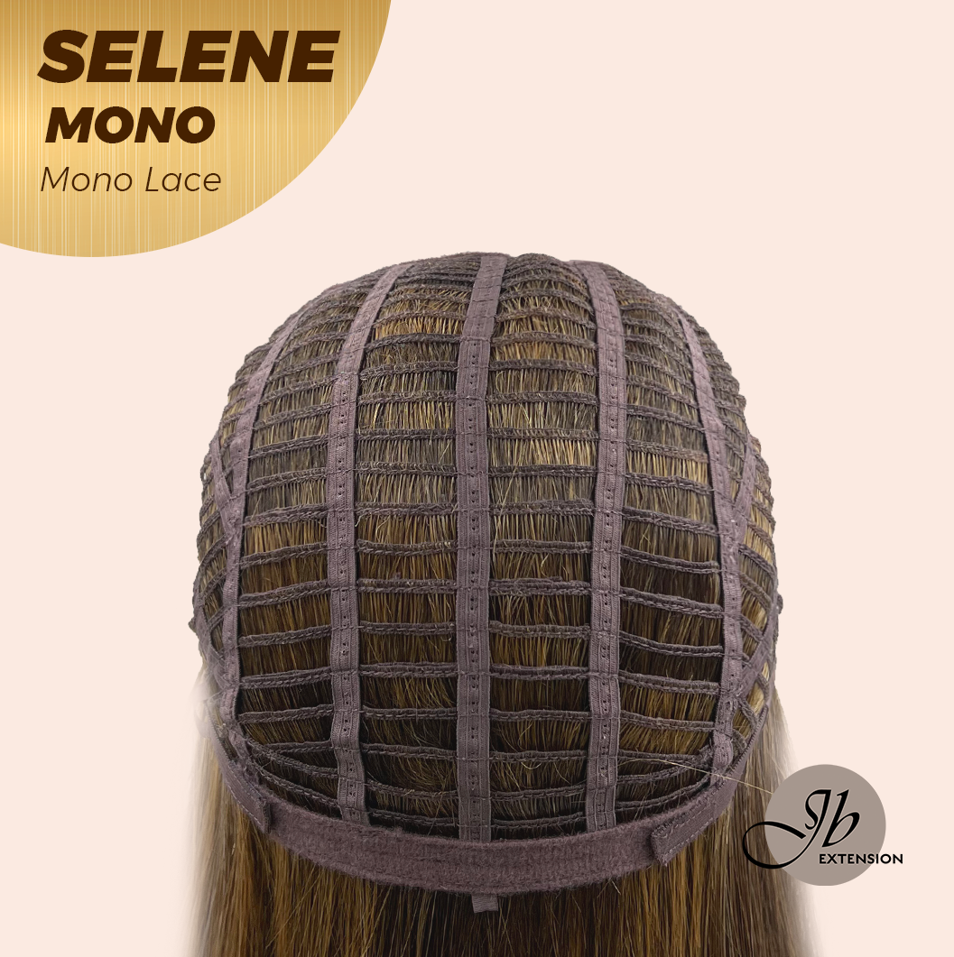 [PRE-ORDER] HOT OF SEASON -  SELENE MONO Monofilament Handmade Wig 6X5 Full Monofilament Hand Tied Top Wig 25 Inches Caramel Mono Lace Wig With Anti-slip Silicone Strips Glueless Wig SELENE MONO【BENDY EAR TABS】