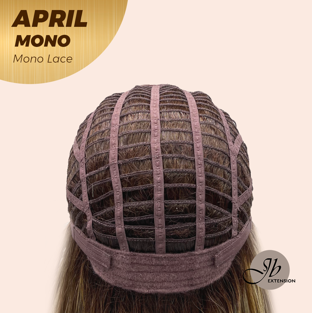 [PRE-ORDER] JBEXTENSION APRIL MONO Monofilament Handmade Wig 6X5 Full Monofilament Hand Tied Top Wig 18 Inches Hazelnut Mono Lace Wig With Anti-slip Silicone Strips Glueless Wig APRIL MONO HAZELNUT【BENDY EAR TABS】