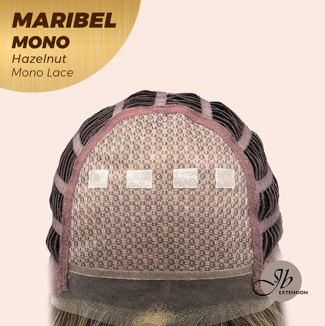 [PRE-ORDER] JBEXTENSION MARIBEL MONO HAZELNUT Monofilament Handmade Wig 6X5 Full Monofilament Hand Tied Top Wig 16 Inches Hazelnut Wave Mono Lace Wig With Anti-slip Silicone Strips Glueless Wig MARIBEL MONO HAZELNUT【BENDY EAR TABS】
