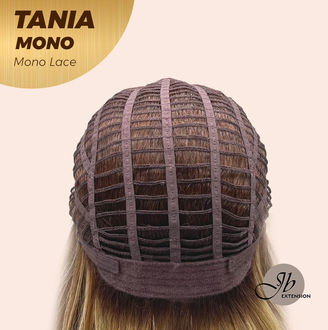 [PRE-ORDER] JBEXTENSION TANIA MONO Monofilament Handmade Wig 6X5 Full Monofilament Hand Tied Top Wig 18 Inches Butter Cream Mono Lace Wig With Anti-slip Silicone Strips Glueless Wig TANIA MONO【BENDY EAR TABS】