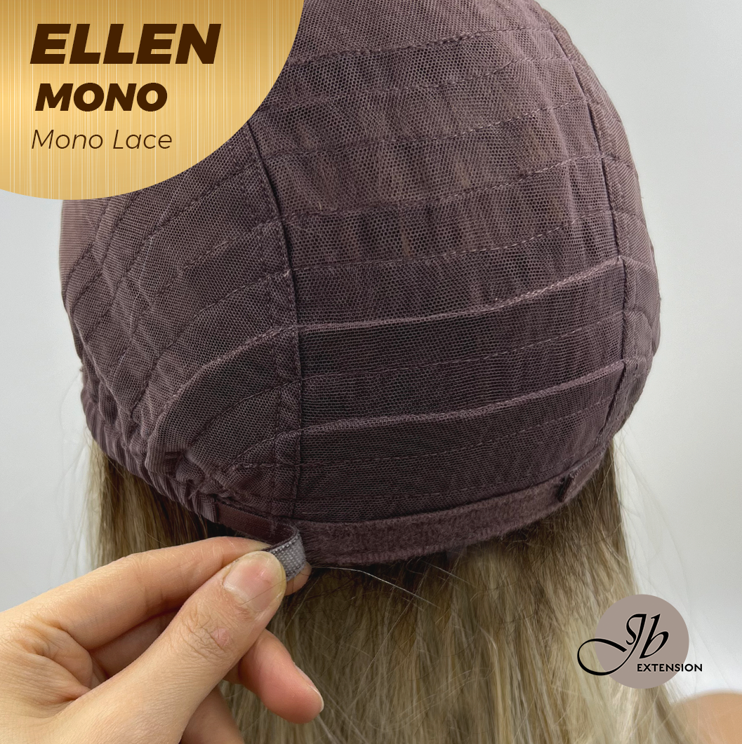 [PRE-ORDER] HOT OF SEASON -  ELLEN MONO Full Monofilament Handmade Full Lace Full Hand Tied Wig 12 Inches Blonde Mono Lace Handmade Futura Fiber Wig Glueless Wig ELLEN MONO【BENDY EAR TABS】
