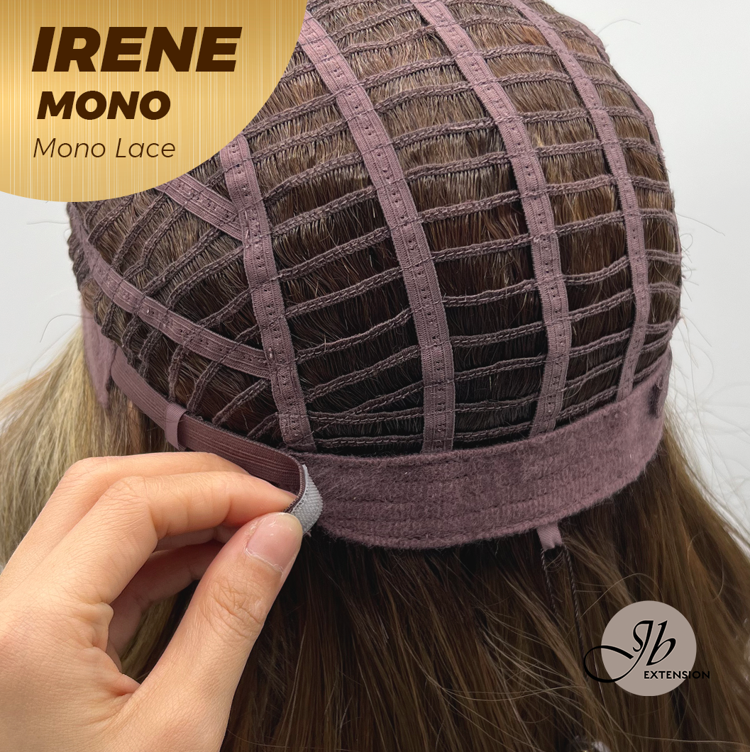 [PRE-ORDER] JBEXTENSION IRENE MONO Monofilament Handmade Wig 6X5 Full Monofilament Hand Tied Top Wig 19 Inches Hazelnut Curly Mono Lace Wig With Anti-slip Silicone Strips Glueless Wig IRENE MONO【BENDY EAR TABS】