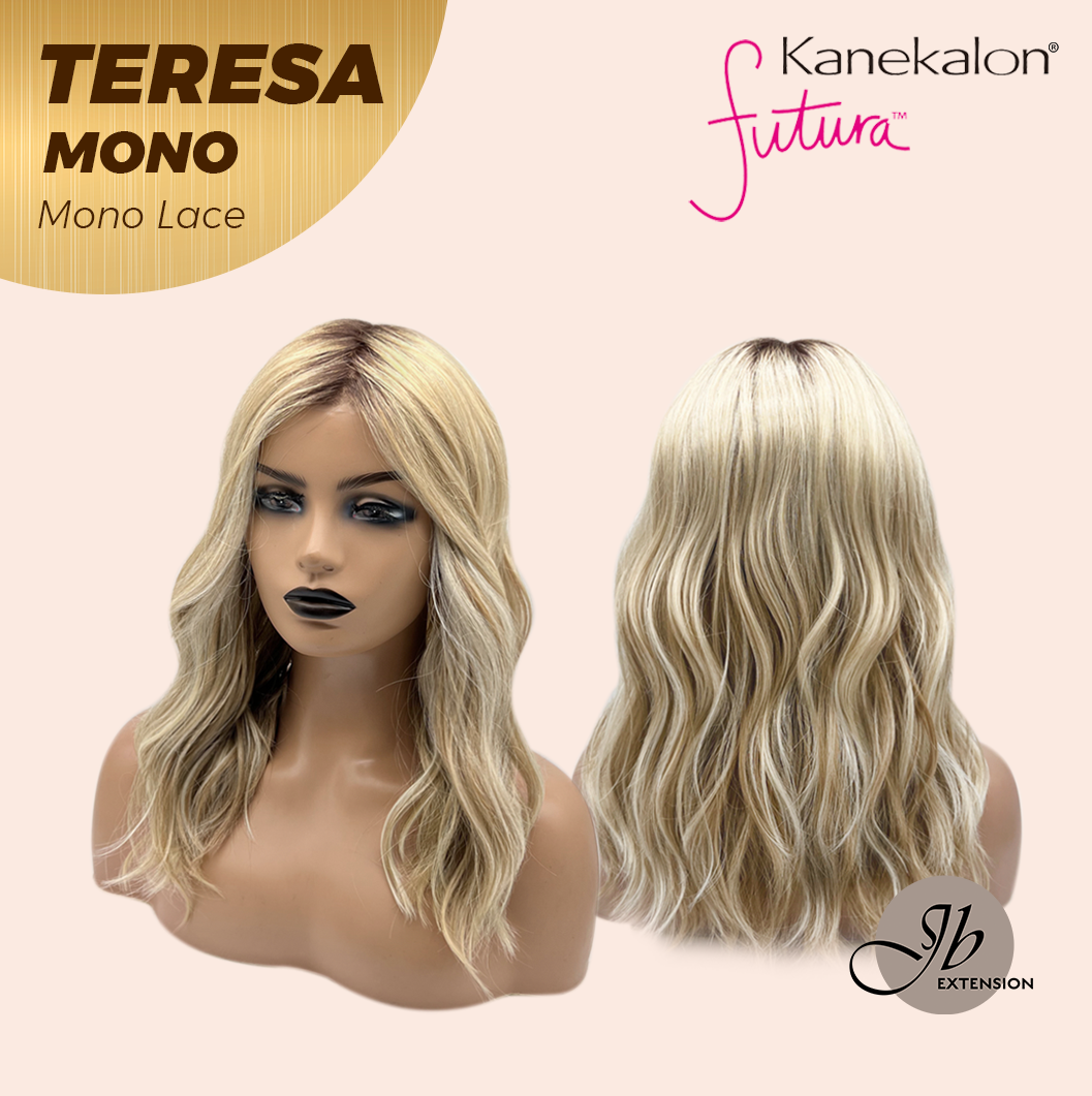 [PRE-ORDER] JBEXTENSION TERESA MONO 16INCH Monofilament Handmade Wig 6X5 Full Monofilament Hand Tied Top Wig 16 Inches Mix Blonde Curly Mono Lace Wig With Anti-slip Silicone Strips Glueless Wig TERESA MONO - 16Inch【BENDY EAR TABS】