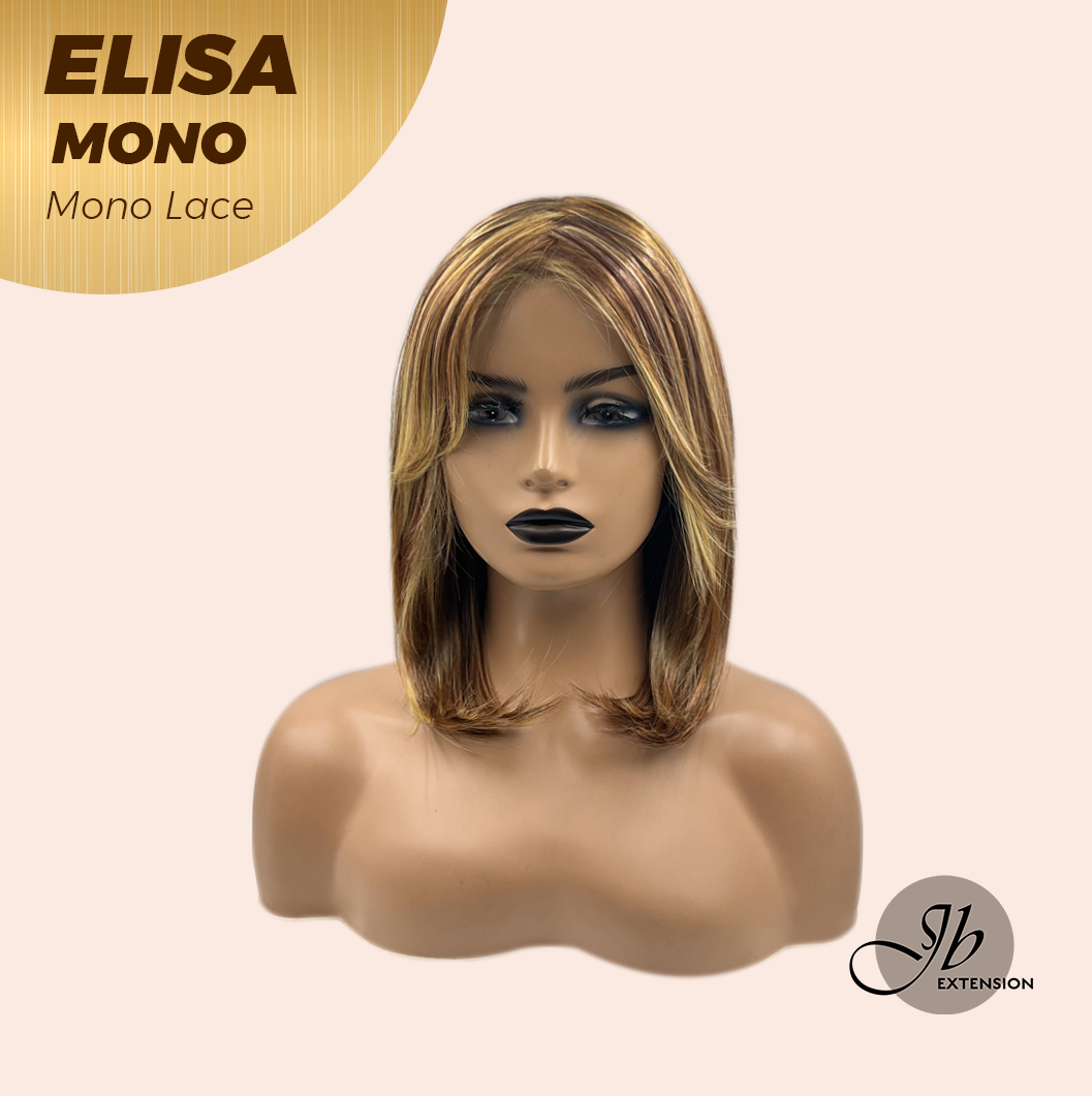 [PRE-ORDER] HOT OF SEASON - JBEXTENSION ELISA MONO Monofilament Handmade Wig 6X5 Full Monofilament Hand Tied Top Wig 16 Inches Crème Caramel Mono Lace Wig With Anti-slip Silicone Strips Glueless Wig ELISA MONO【BENDY EAR TABS】