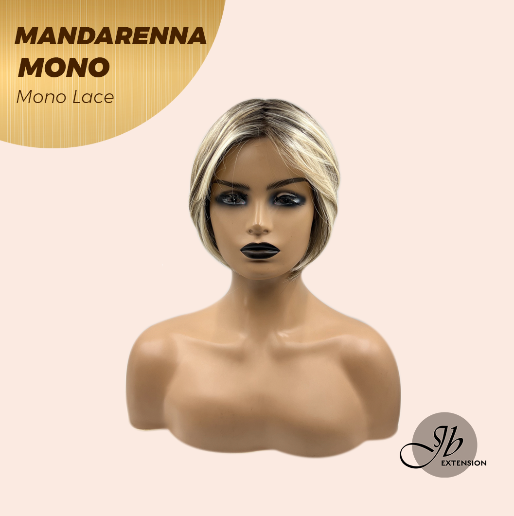 [PRE-ORDER] JBEXTENSION MANDARENNA MONO Monofilament Handmade Wig 6X5 Full Monofilament Hand Tied Top Wig 8 Inches Dark Blonde Mono Lace Handmade Futura Fiber Wig With Anti-slip Silicone Strips Glueless Wig MANDARENNA MONO【BENDY EAR TABS】