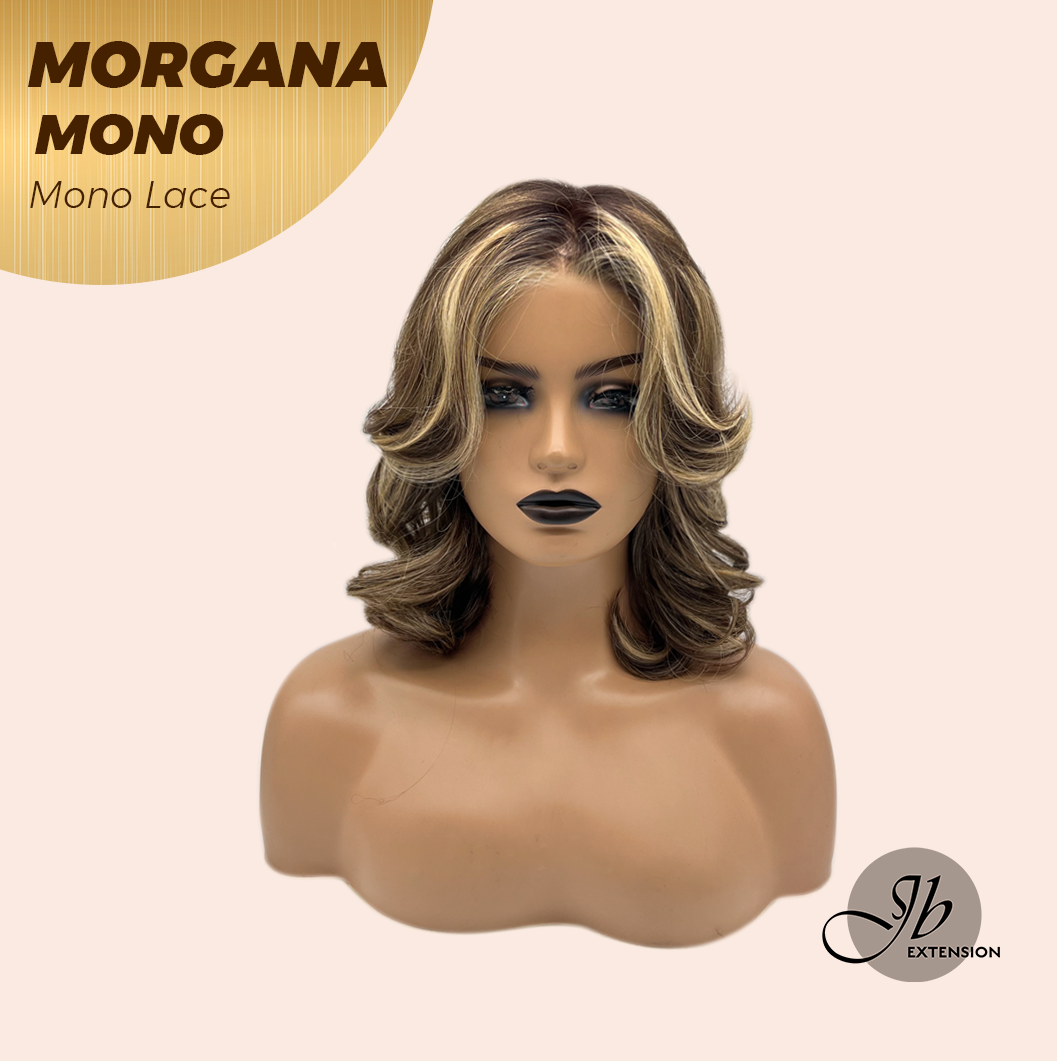[PRE-ORDER] JBEXTENSION MORGANA MONO Monofilament Handmade Wig 6X5 Full Monofilament Hand Tied Top Wig 13 Inches Hazelnut Blonde Highlight Mono Lace Wig With Anti-slip Silicone Strips Glueless Wig MORGANA MONO【BENDY EAR TABS】