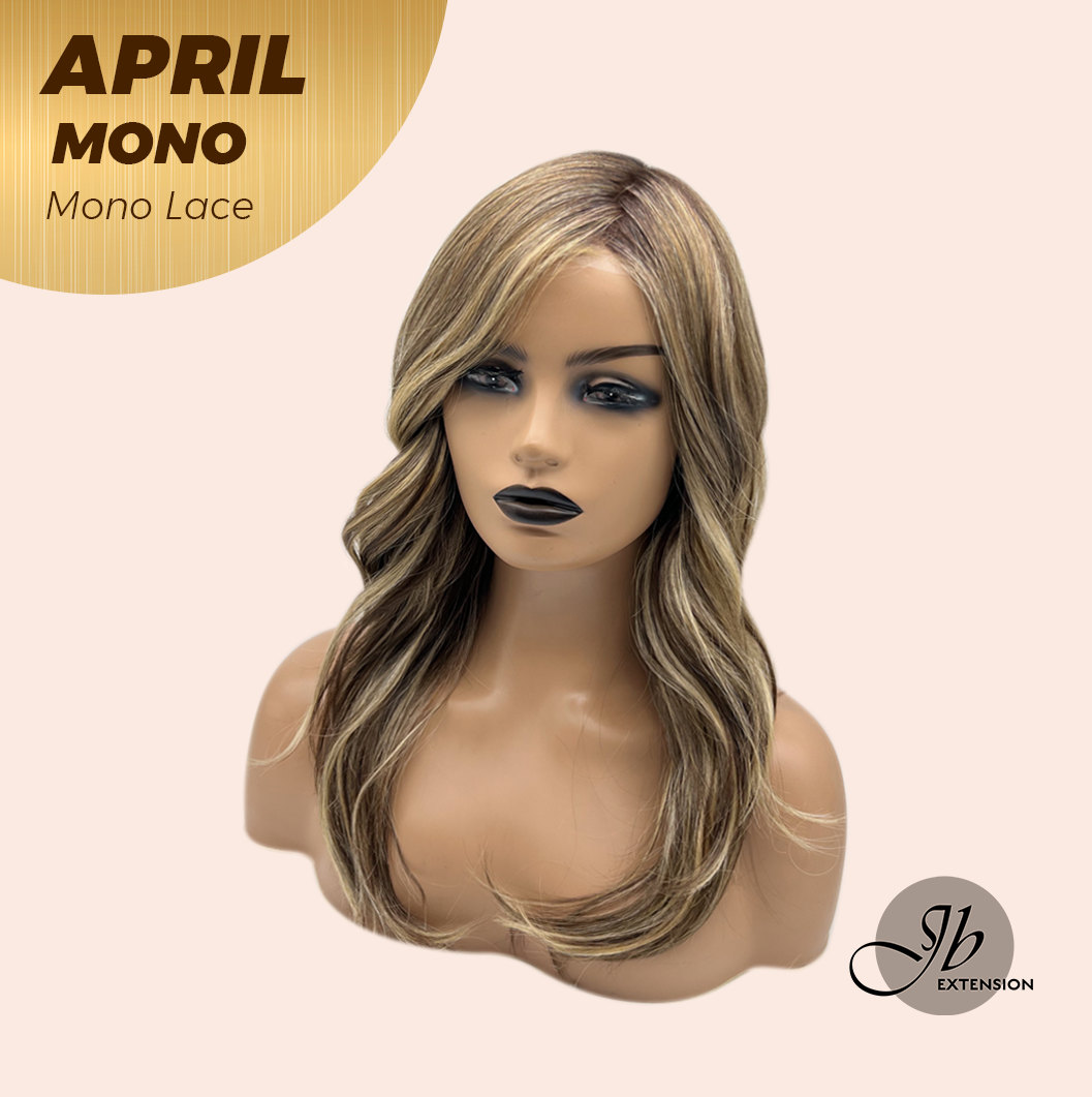 [PRE-ORDER] JBEXTENSION APRIL MONO Monofilament Handmade Wig 6X5 Full Monofilament Hand Tied Top Wig 18 Inches Hazelnut Mono Lace Wig With Anti-slip Silicone Strips Glueless Wig APRIL MONO HAZELNUT【BENDY EAR TABS】