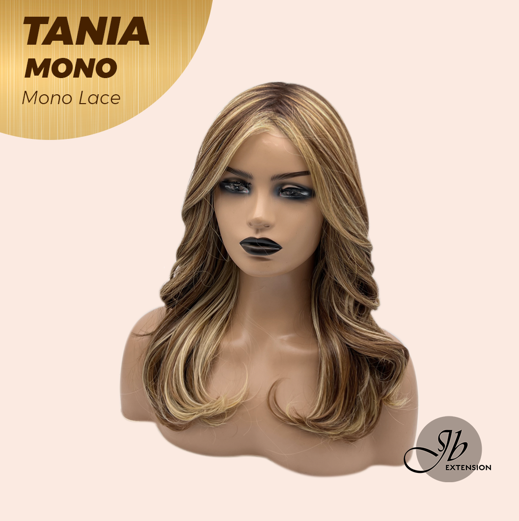 [PRE-ORDER] JBEXTENSION TANIA MONO Monofilament Handmade Wig 6X5 Full Monofilament Hand Tied Top Wig 18 Inches Butter Cream Mono Lace Wig With Anti-slip Silicone Strips Glueless Wig TANIA MONO【BENDY EAR TABS】