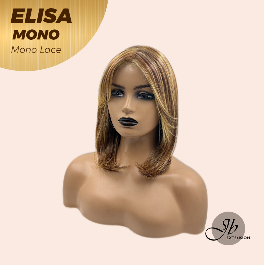 [PRE-ORDER] HOT OF SEASON - JBEXTENSION ELISA MONO Monofilament Handmade Wig 6X5 Full Monofilament Hand Tied Top Wig 16 Inches Crème Caramel Mono Lace Wig With Anti-slip Silicone Strips Glueless Wig ELISA MONO【BENDY EAR TABS】