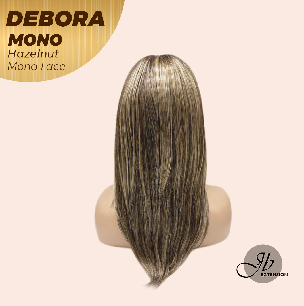[PRE-ORDER] JBEXTENSION DEBORA MONO Monofilament Handmade Wig 6X5 Full Monofilament Hand Tied Top Wig 20 Inches Hazelnut Mono Lace Wig With Anti-slip Silicone Strips Glueless Wig DEBORA MONO HAZELNUT【BENDY EAR TABS】
