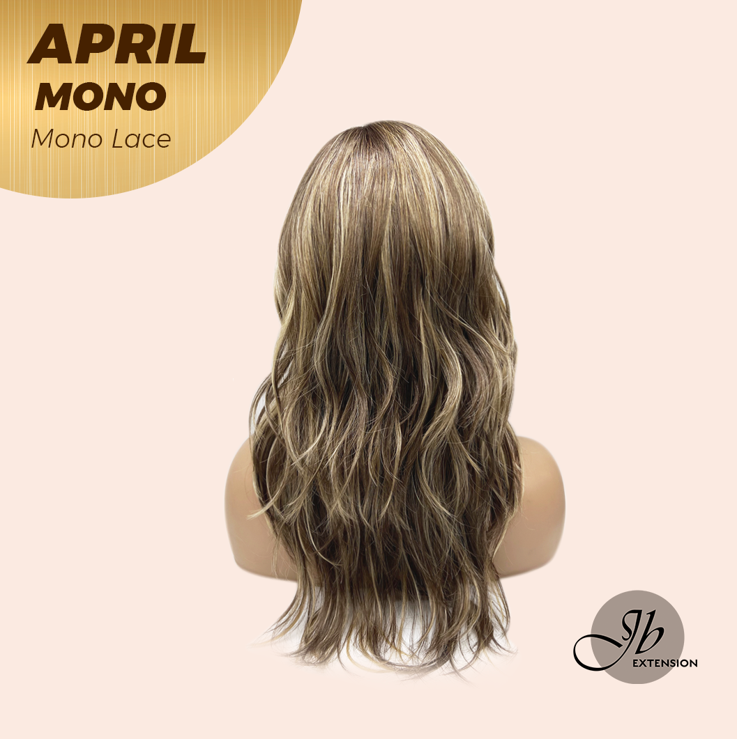 [PRE-ORDER] JBEXTENSION APRIL MONO Monofilament Handmade Wig 6X5 Full Monofilament Hand Tied Top Wig 18 Inches Hazelnut Mono Lace Wig With Anti-slip Silicone Strips Glueless Wig APRIL MONO HAZELNUT【BENDY EAR TABS】