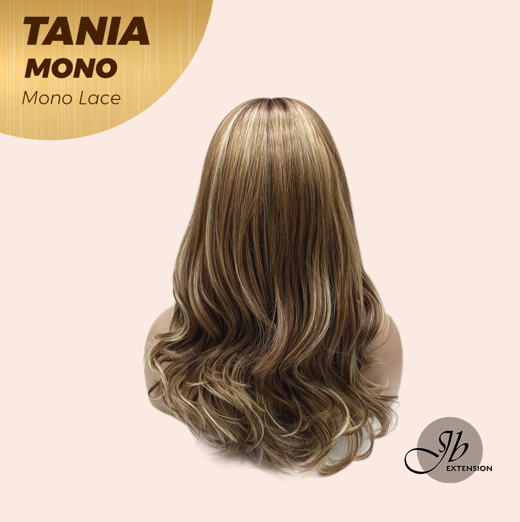 [PRE-ORDER] JBEXTENSION TANIA MONO Monofilament Handmade Wig 6X5 Full Monofilament Hand Tied Top Wig 18 Inches Butter Cream Mono Lace Wig With Anti-slip Silicone Strips Glueless Wig TANIA MONO【BENDY EAR TABS】