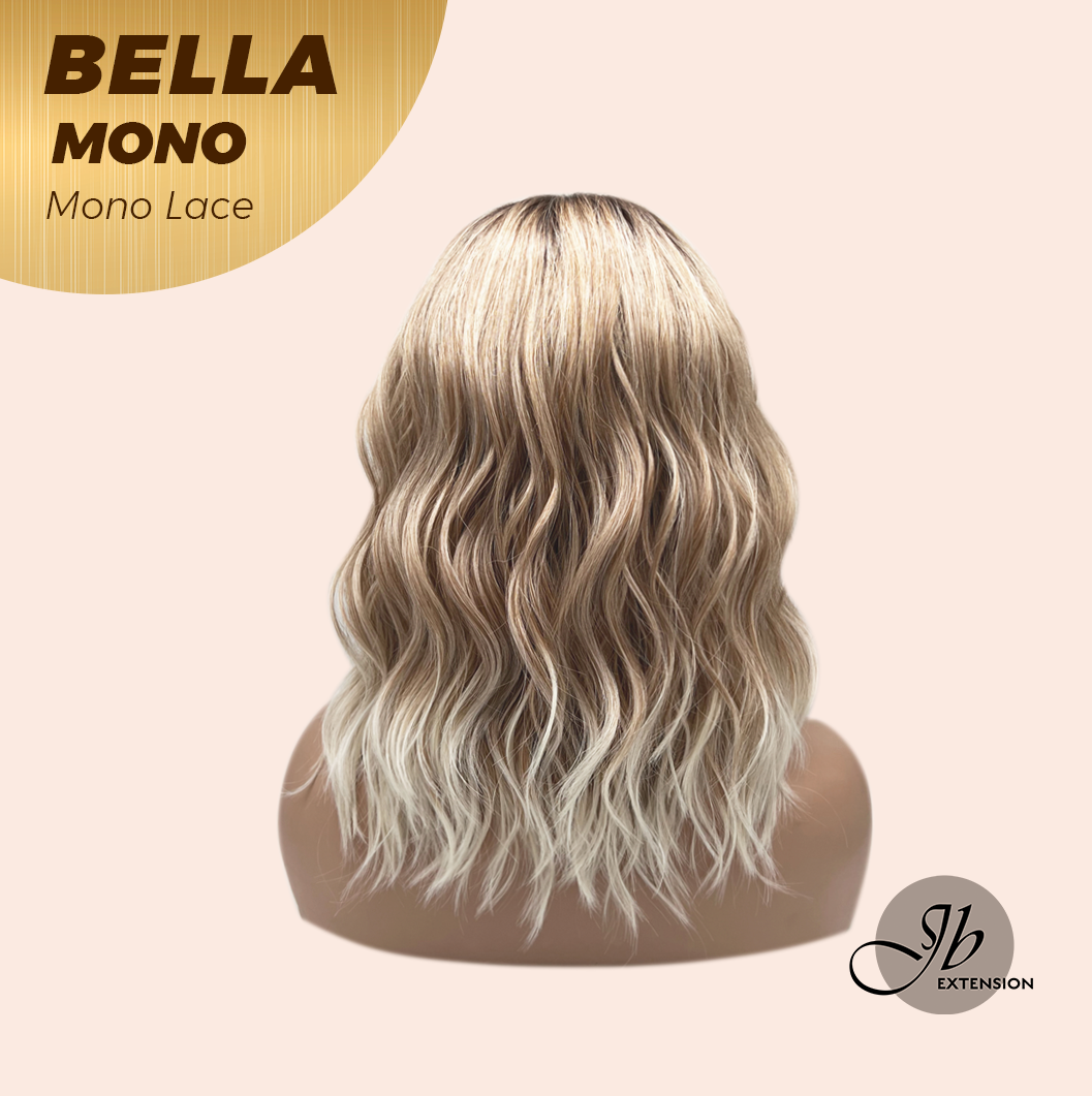 [PRE-ORDER] JBEXTENSION BELLA MONO Monofilament Handmade Wig 6X5 Full Monofilament Hand Tied Top Wig 15 Inches Peach Blonde Mono Lace Wig With Anti-slip Silicone Strips Glueless Wig BELLA MONO【BENDY EAR TABS】