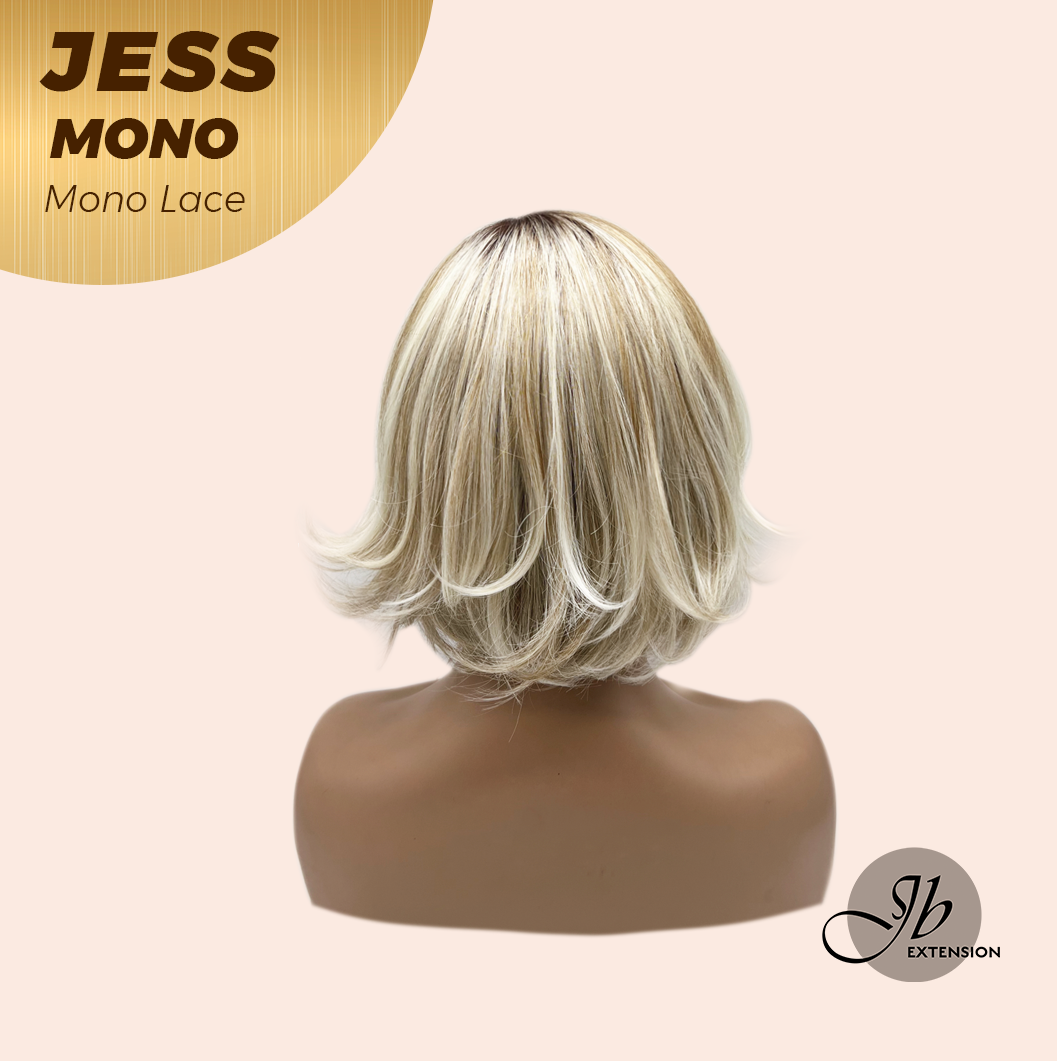 [PRE-ORDER] JBEXTENSION JESS MONO Monofilament Handmade Wig 6X5 Full Monofilament Hand Tied Top Wig 10 Inches Blonde Mono Lace Wig With Anti-slip Silicone Strips Glueless Wig JESS MONO【BENDY EAR TABS】