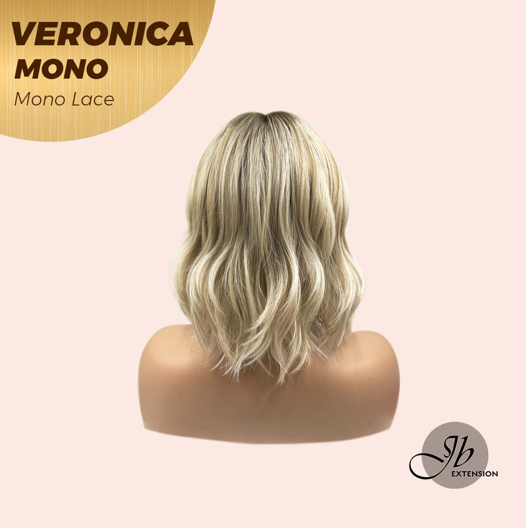 [PRE-ORDER] JBEXTENSION VERONICA MONO Monofilament Handmade Wig 6X5 Full Monofilament Hand Tied Top Wig 12 Inches Blonde Wave Mono Lace Wig With Anti-slip Silicone Strips Glueless Wig VERONICA MONO【BENDY EAR TABS】