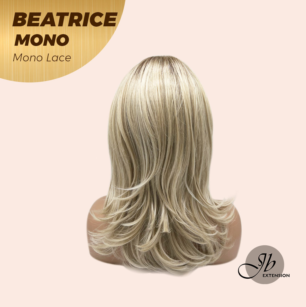 [PRE-ORDER] JBEXTENSION BEATRICE MONO Monofilament Handmade Wig 6X5 Full Monofilament Hand Tied Top Wig 17 Inches Golden Blonde Mono Lace Wig Glueless Wig BEATRICE MONO【BENDY EAR TABS】