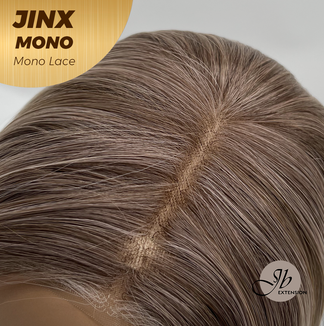 [PRE-ORDER] JBEXTENSION JINX MONO Monofilament Handmade Wig 6X5 Full Monofilament Hand Tied Top Wig 12 Inches Blonde Mono Lace Wig With Anti-slip Silicone Strips Glueless Wig JINX MONO【BENDY EAR TABS】
