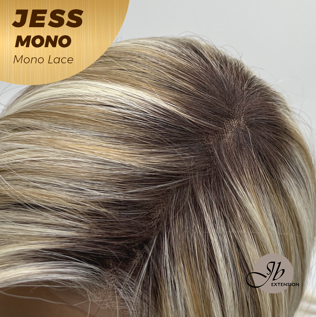 [PRE-ORDER] JBEXTENSION JESS MONO Monofilament Handmade Wig 6X5 Full Monofilament Hand Tied Top Wig 10 Inches Blonde Mono Lace Wig With Anti-slip Silicone Strips Glueless Wig JESS MONO【BENDY EAR TABS】