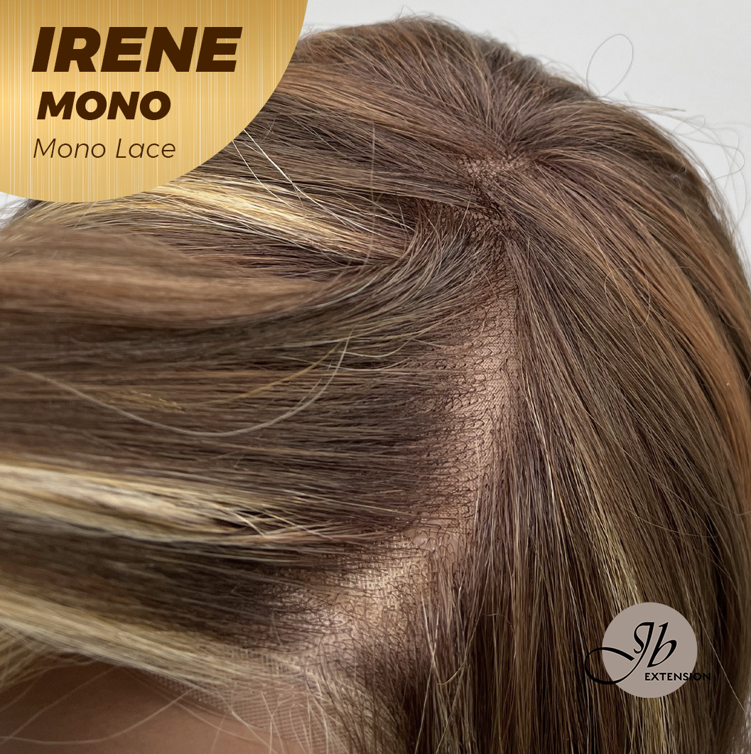 [PRE-ORDER] JBEXTENSION IRENE MONO Monofilament Handmade Wig 6X5 Full Monofilament Hand Tied Top Wig 19 Inches Hazelnut Curly Mono Lace Wig With Anti-slip Silicone Strips Glueless Wig IRENE MONO【BENDY EAR TABS】