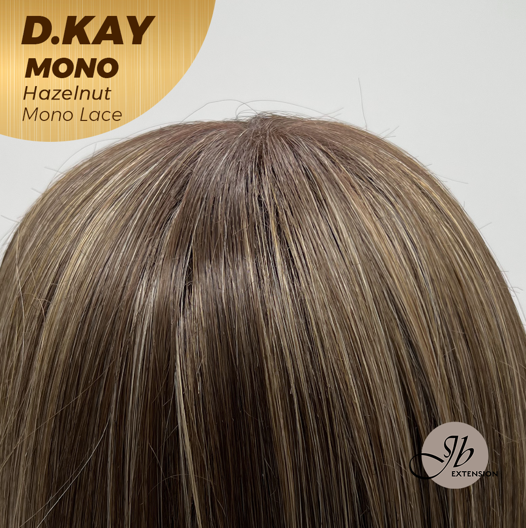 [PRE-ORDER] JBEXTENSION D.KAY MONO Partial Monofilament Wig 18 Inches Hazelnut Partial Mono Lace Glueless Women Fashion Wig D.KAY MONO HAZELNUT【BENDY EAR TABS】
