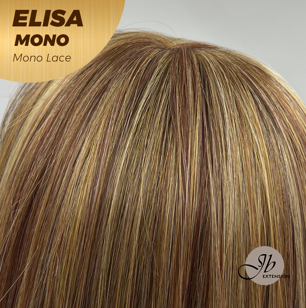 [PRE-ORDER] HOT OF SEASON - JBEXTENSION ELISA MONO Monofilament Handmade Wig 6X5 Full Monofilament Hand Tied Top Wig 16 Inches Crème Caramel Mono Lace Wig With Anti-slip Silicone Strips Glueless Wig ELISA MONO【BENDY EAR TABS】