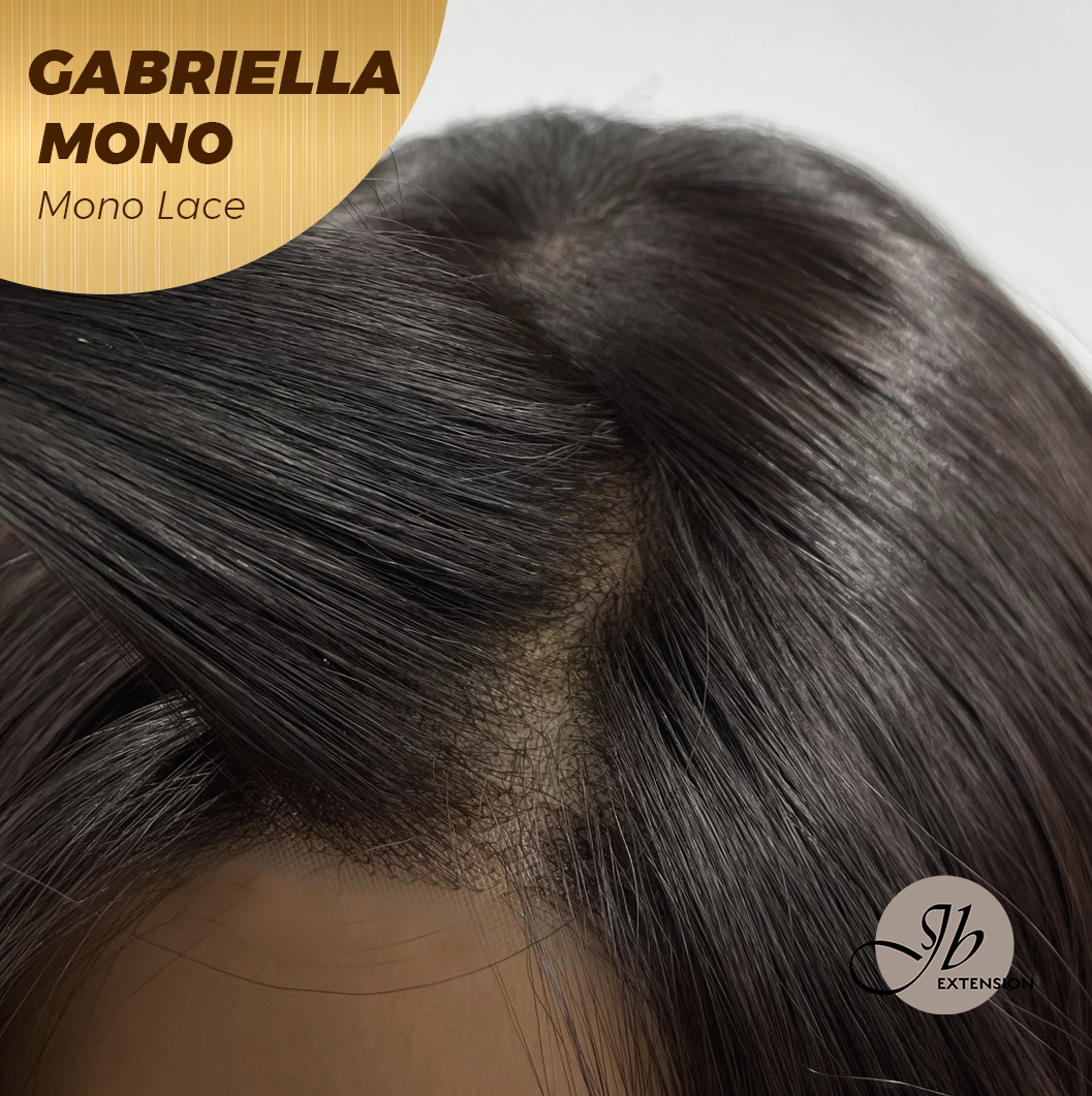 [PRE-ORDER] JBEXTENSION GABRIELLA MONO Monofilament Handmade Wig 6X5 Full Monofilament Hand Tied Top Wig 20 Inches Black Wave Mono Lace Wig With Anti-slip Silicone Strips Glueless Wig GABRIELLA MONO【BENDY EAR TABS】