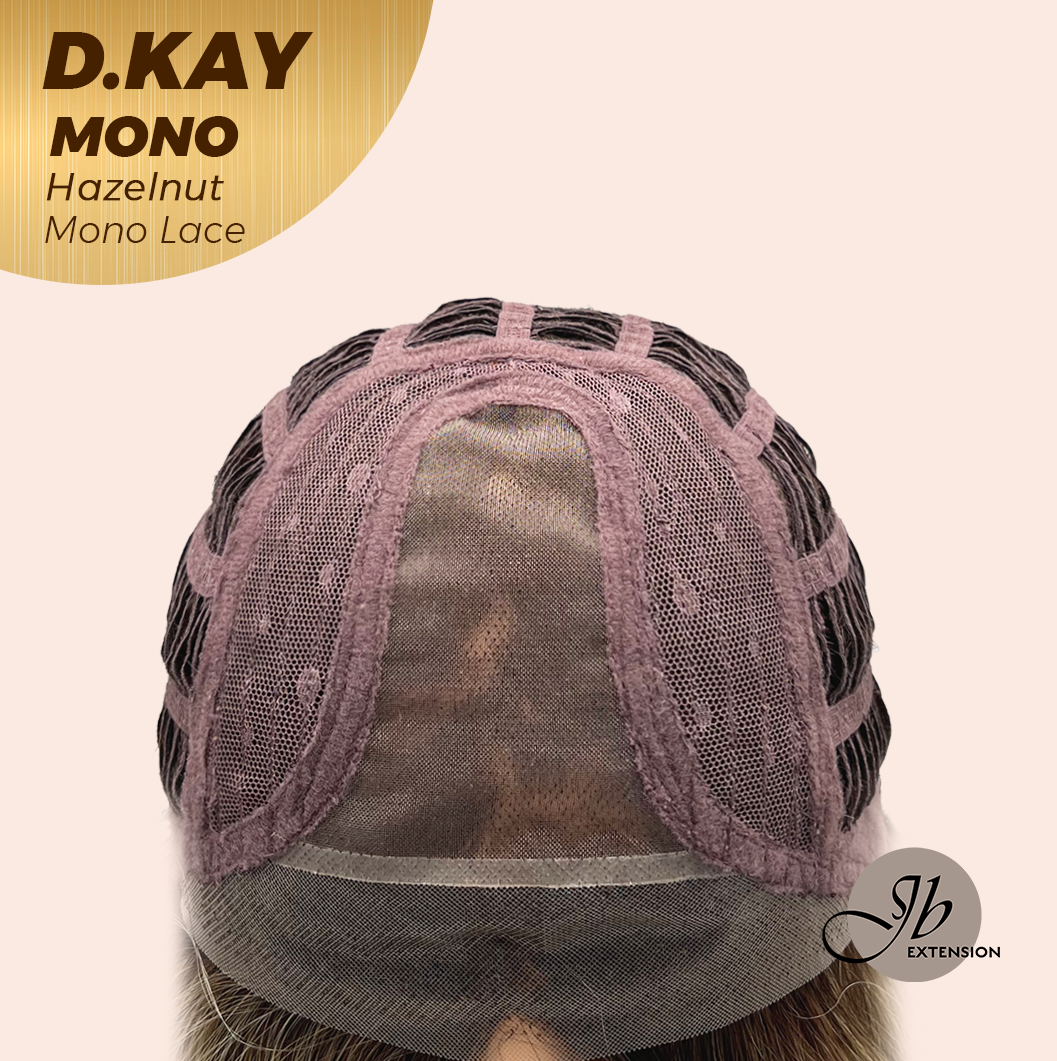 [PRE-ORDER] JBEXTENSION D.KAY MONO Partial Monofilament Wig 18 Inches Hazelnut Partial Mono Lace Glueless Women Fashion Wig D.KAY MONO HAZELNUT【BENDY EAR TABS】