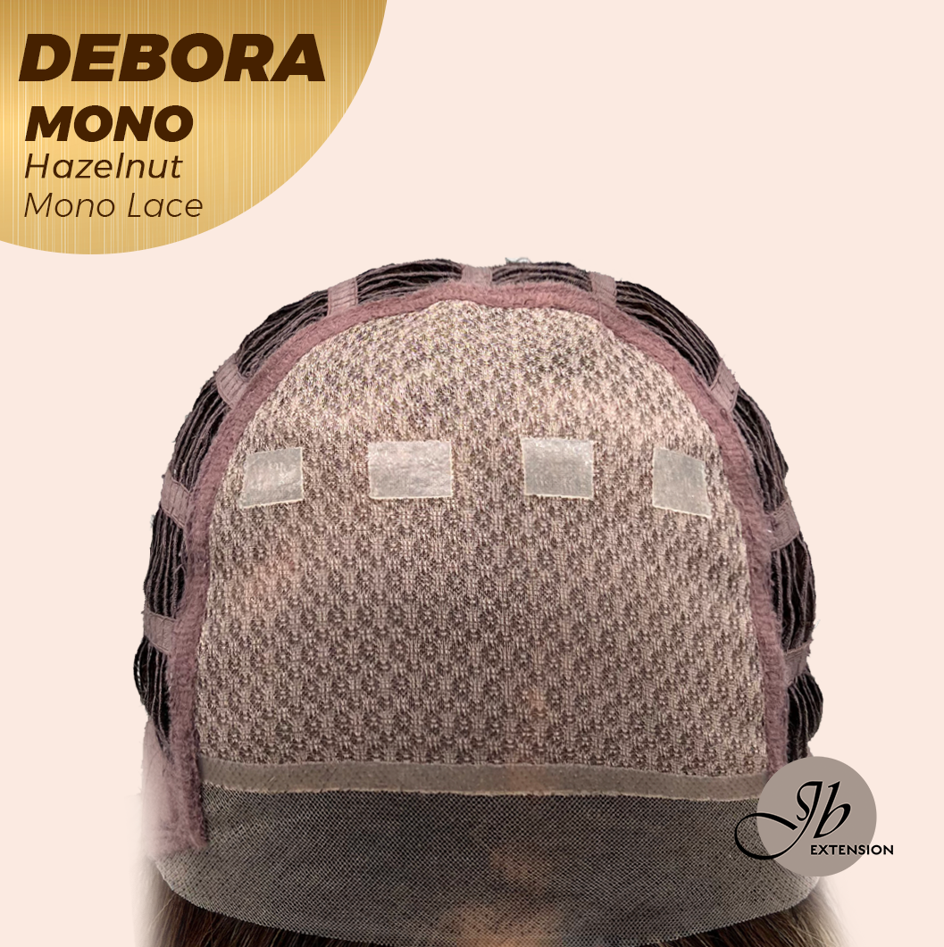 [PRE-ORDER] JBEXTENSION DEBORA MONO Monofilament Handmade Wig 6X5 Full Monofilament Hand Tied Top Wig 20 Inches Hazelnut Mono Lace Wig With Anti-slip Silicone Strips Glueless Wig DEBORA MONO HAZELNUT【BENDY EAR TABS】