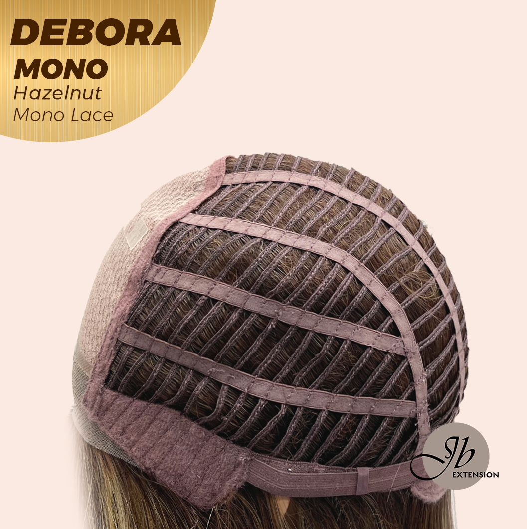 [PRE-ORDER] JBEXTENSION DEBORA MONO Monofilament Handmade Wig 6X5 Full Monofilament Hand Tied Top Wig 20 Inches Hazelnut Mono Lace Wig With Anti-slip Silicone Strips Glueless Wig DEBORA MONO HAZELNUT【BENDY EAR TABS】