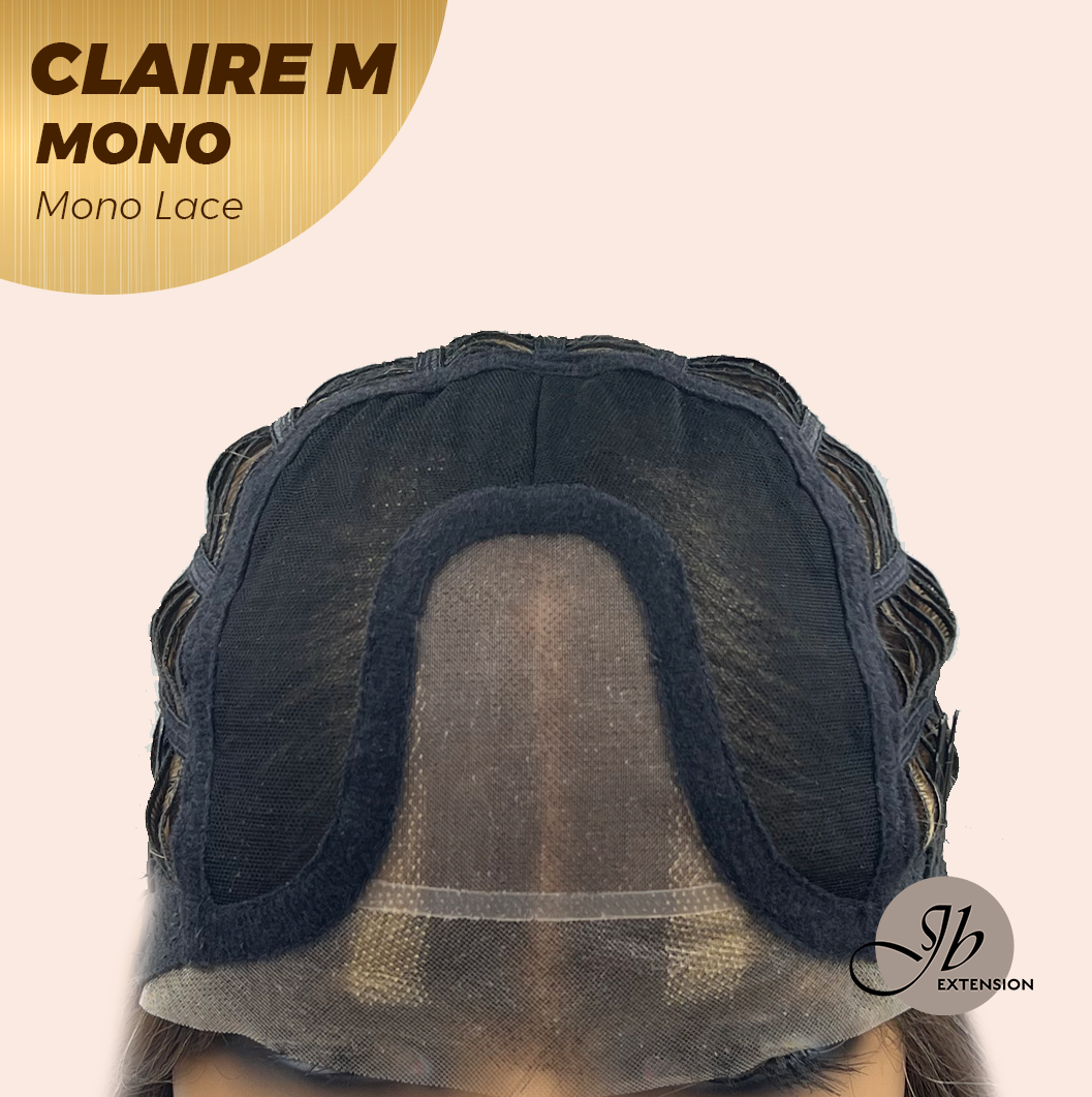 [PRE-ORDER] JBEXTENSION CLAIRE MONO Partial Monofilament Wig 22 Inches Brown With Highlight Partial Mono Lace Glueless Wig CLAIRE MONO【BENDY EAR TABS】