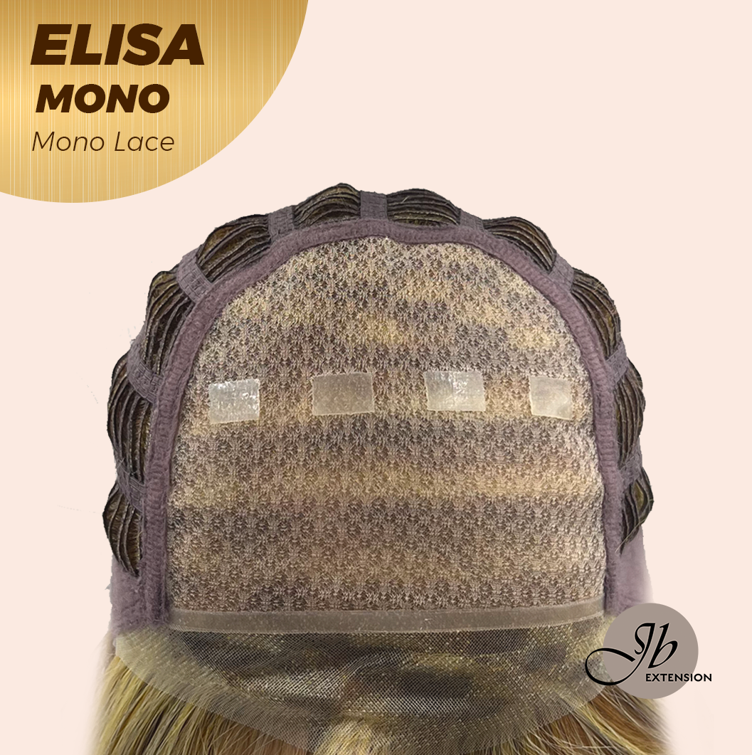 [PRE-ORDER] HOT OF SEASON - JBEXTENSION ELISA MONO Monofilament Handmade Wig 6X5 Full Monofilament Hand Tied Top Wig 16 Inches Crème Caramel Mono Lace Wig With Anti-slip Silicone Strips Glueless Wig ELISA MONO【BENDY EAR TABS】